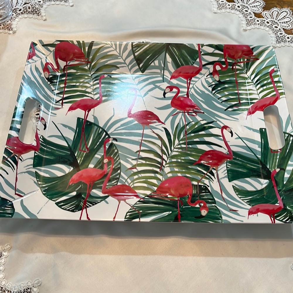 Cynthia Rowley, Large flamingo plastic tray